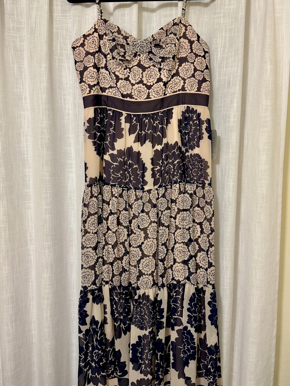 Eliza J Floral Tiered Maxi Dress Size 12 NWT